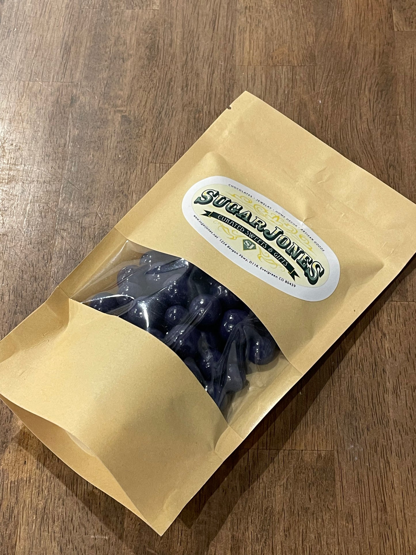 Milk chocolate covered blueberries