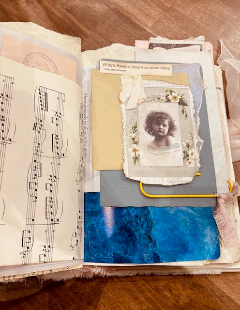 259B Hardcover Floral Junk Journal - Saturday October 4, 12-5:30