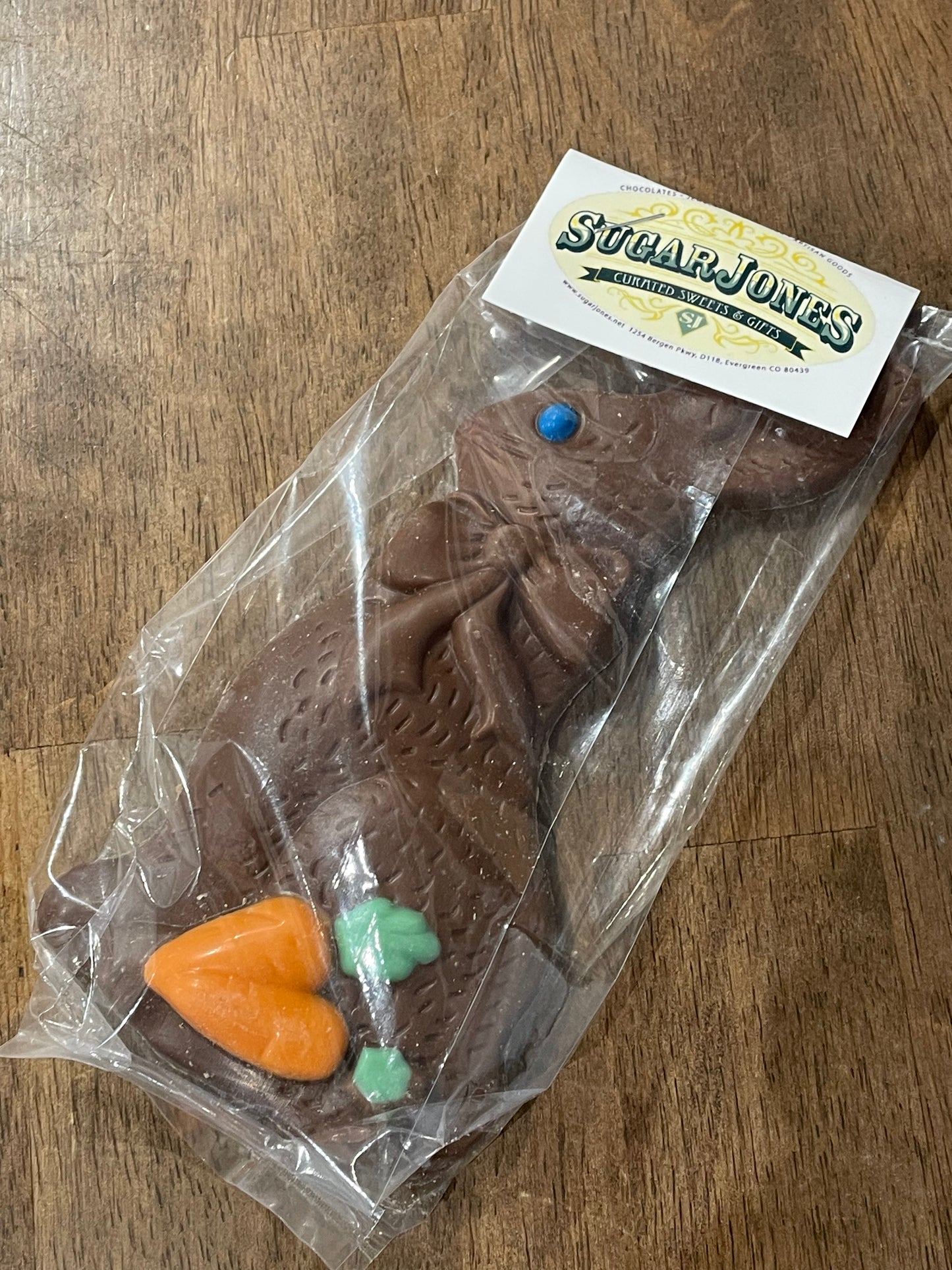 Solid Milk Chocolate Bunny, Carrot Patch