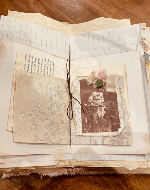 259B Hardcover Floral Junk Journal - Saturday October 4, 12-5:30